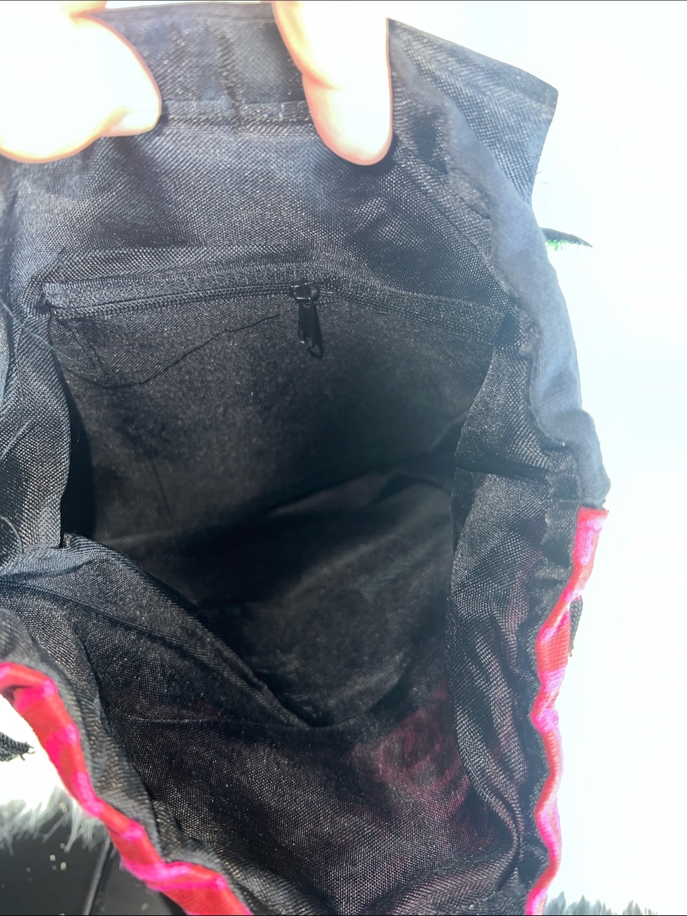 Colorful Patchwork Owl Drawstring Backpack — Multicolor - Picture 3 of 5